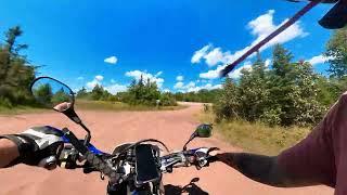 Moncton New Brunswick Trail and Road Ride on DRZ 400