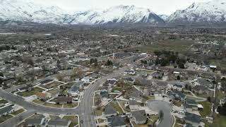 Drone Video of Lehi Utah Winter Landscape | Kenny Crandell