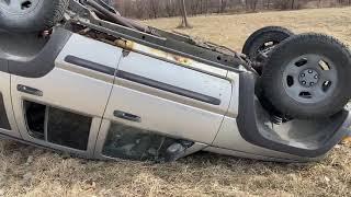 Strange car abandoned in field. #ghetto