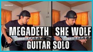 Megadeth - She Wolf | Guitar SOLO | With Backing Track