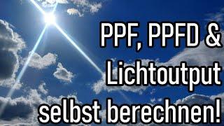 Der letzte Lichtguide, den du brauchst! PAR, PPFD und PPE endgültig erklärt! Licht selbst berechnen!