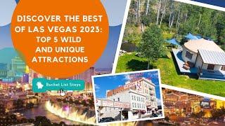 Discover the Best of Las Vegas 2023 Top 5 Wild and Unique Attractions