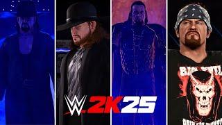 The Undertaker All Version Entrances in WWE 2K25 !!!