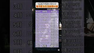 毎月配当金が貰える日本の高配当株10選を紹介！#nisa #新nisa #積立nisa #つみたてnisa #積立投資 #高配当株 #高配当 #配当金 #配当金生活 #日本株 #日本株投資
