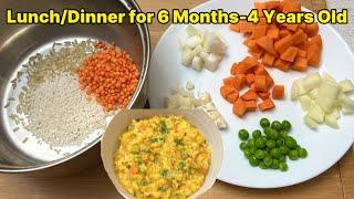 Lunch Recipe For Toddlers (6+ months - 4 Years Old)| Vegetable Khichuri For Babies | Baby Food