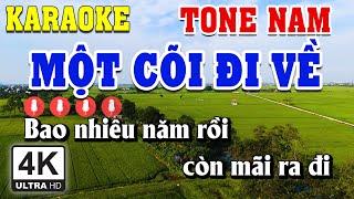 Một Cõi Đi Về Karaoke Tone Nam ( Fm ) Beat Chuẩn | Linh Linh Karaoke