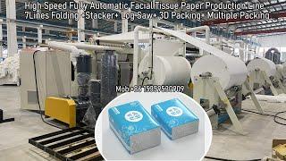 6L 7Lines10Lines Fully Automatic Facial Tissue Paper Production Line with Automatic Transfer Stacker