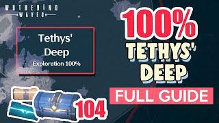 How to: Tethys' Deep 100% FULL Exploration ⭐ ALL CHESTS THE BLACK SHORES【 Wuthering Waves 】