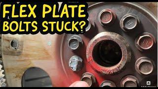 FZJ80 1FZFE How to Remove the Torque Converter and. Flex Plate Bolts - To Get the Engine on a Stand