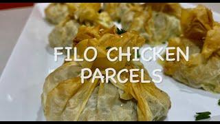 FILO CHICKEN PARCELS ** pastry delights**