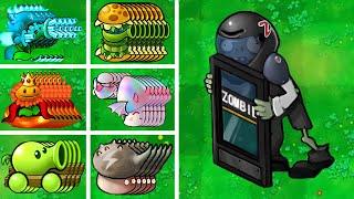 PVZ 1 Hybrid Challenge - 1 All Legendary Hybrid Plants Vs 1 Blast Door Zombie + EXTRA- Who Will Win?