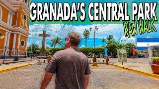 Walk Through of CENTRAL PARK In Granada, Nicaragua! 