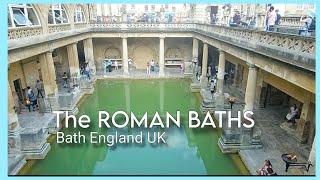 Exploring the ROMAN BATHS in Bath England UK