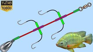 How to tie easy fishing knot for tilapia fish - Bottom fishing