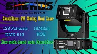 Shehds Constellaser 6W Moving Head Laser Light