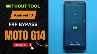 Moto G14 FRP Bypass Without Tool | 100% Working Method