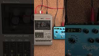 Ambient tape loop with Tascam 424 and effects #shorts  #tapeloop  #ambient