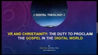 Digital Theology - VR Community and Christian Missions
