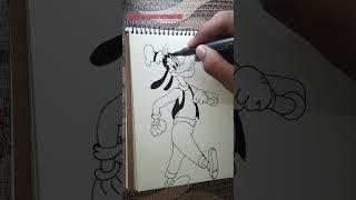 How to Draw Goofy।Draw with Dhruba