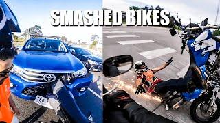 Only Crashed Bikes in This One