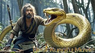 Kung Fu Movie:A goof-for-nothing boy is poisoned by a giant golden python but comes back to life!