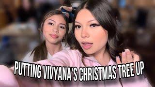 Putting Up Vivyanas Christmas Tree *SISTER EDITION*