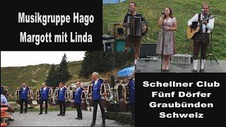 Internationales Alphornbläsertreffen & Hahnenkamm Musik HAGO & Schellner Club Fünf Dorfer Graubünden