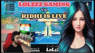 LOLZZZ GAMING VS RIDHI IS LIVE FIGHT | IN WATER CITY #bgmi #godlolzzz @RIDHIisLIVE0