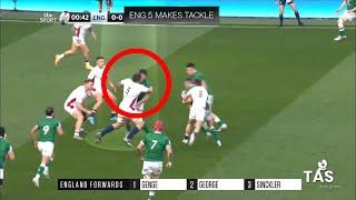 Charlie Ewels ABSURD Red Card Incident | England vs Ireland Six Nations 2022