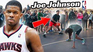 SNEAKING NBA Legend Joe Johnson Into A Park Run...