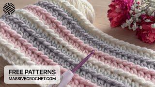 SUPER-DUPER EASY & UNUSUAL Crochet Pattern for Beginners! ️ Crochet Stitch for Baby Blanket & Bag