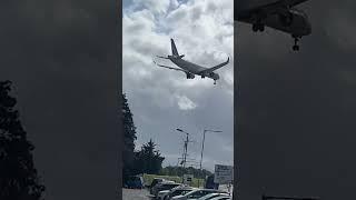 Air France A220 (CS) landing at heathrow #planespotting #heathrow