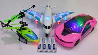 Rechargeable Airbus A38O and Radio Control Helicopter | 3D Lights Airbus A38O | airbus a38O | rc car