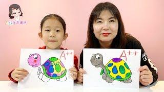 Baby coloring children's paintings for turtles