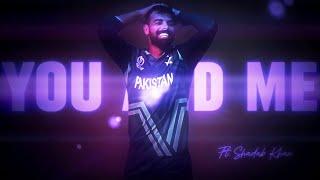 Shadab Khan X You and Me - Shubh  | Shadab Velocity Edit | Green H Edits