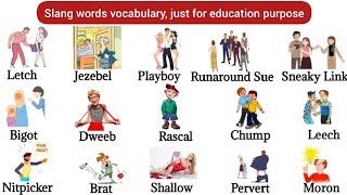 Slang words | English Words | English Vocabulary | Daily use english words | action verbs