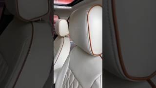 EKR custom white seat cover for Buick #ekr #ekrleather #ekrcover #ekrseatcover