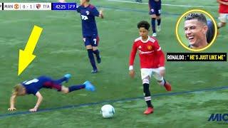 Cristiano Ronaldo Jr Impresses His Dad vs Total Futbol Academy (U12A)