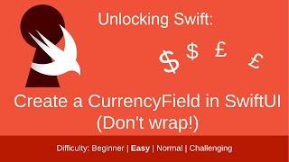 Create a CurrencyField in SwiftUI (MINUS UIKit)