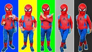 TEAM SPIDER-MAN vs BAD GUY TEAM|| KID SPIDER MAN Use NEW POWER, Revenge JOKER- Epic Super Adventure!