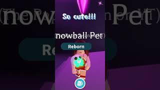 Making a Neon Snowball Pet! Adopt Me Roblox #adoptme #roblox #adoptmeroblox