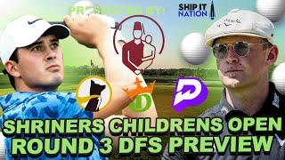 Shriners Childrens Open Round 3 DFS + Prop Preview : Draftkings SD Strategy, Underdog + Prize Picks