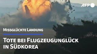 Missglückte Landung: Viele Tote bei Flugzeugunglück in Südkorea | AFP