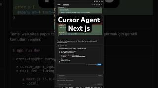 How to create a NextJS based website with Cursor Agent?#cursor #agent #ai