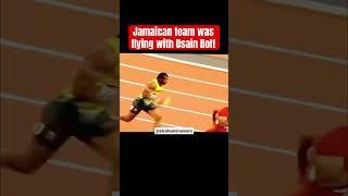 Jamaican team was flying with Usain Bolt