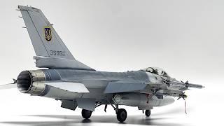 F-16AM MLU in Ukrainian AF 1/48 Kinetic [full video build]