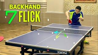 7 BACKHAND FLICK styles that make the opponent surprised | Tutorial