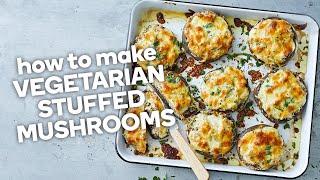 How to make vegetarian stuffed mushrooms