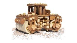 The Big Steamroller - Homemade wooden toy - plans available