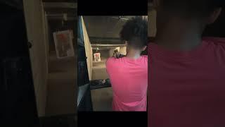 Shooting sig m18 at indoor range